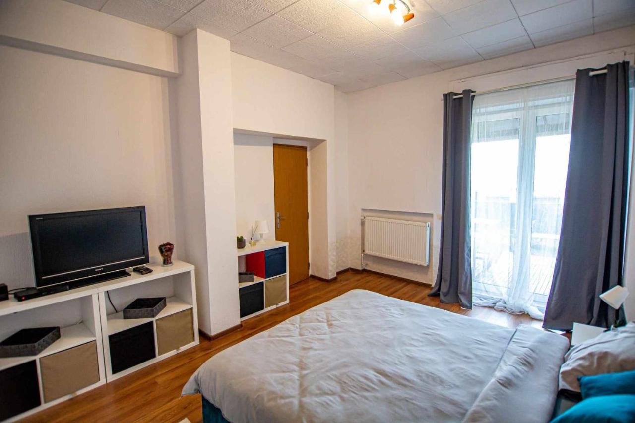 Apartment With Panoramic Terrace In City Center 布加勒斯特 外观 照片